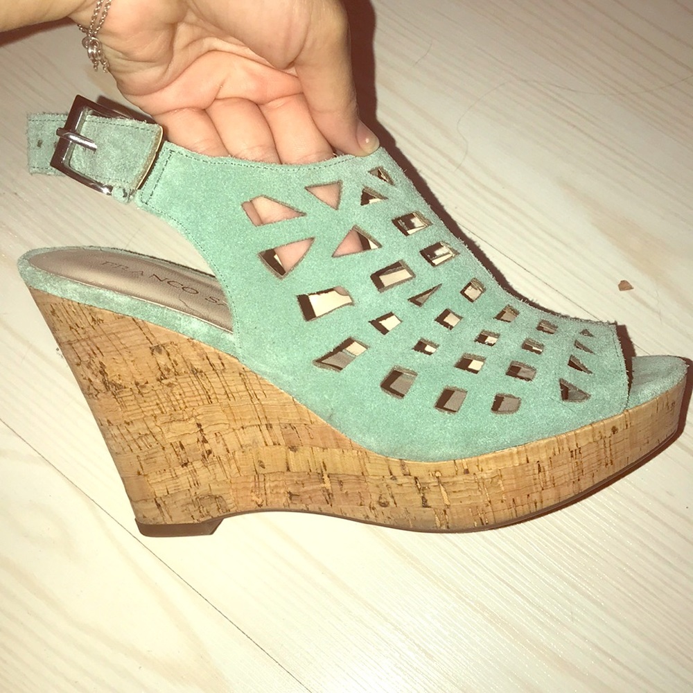 Franco Sarto Sassy Cork Wedges